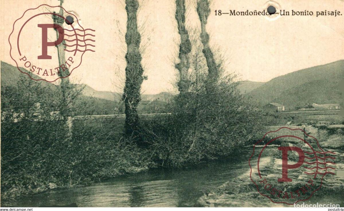 Cartoline: MONDO&Ntilde;EDO UN BONITO PAISAJE GALICIA ESPA&Ntilde;A ESPAGNE