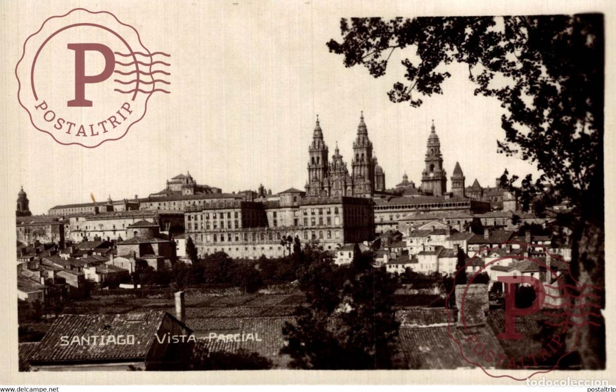 Postcards: SANTIAGO VISTA PARCIAL GALICIA ESPA&Ntilde;A ESPAGNE