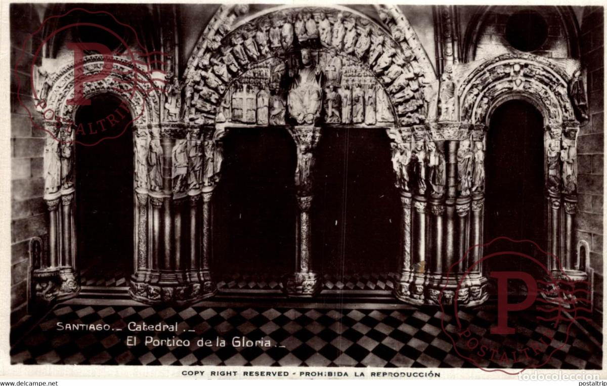 Postcards: SANTIAGO DE COMPOSTELA CATEDRAL PORTICO DE LA GLORIA GALICIA ESPA&Ntilde;A ESPAGNE