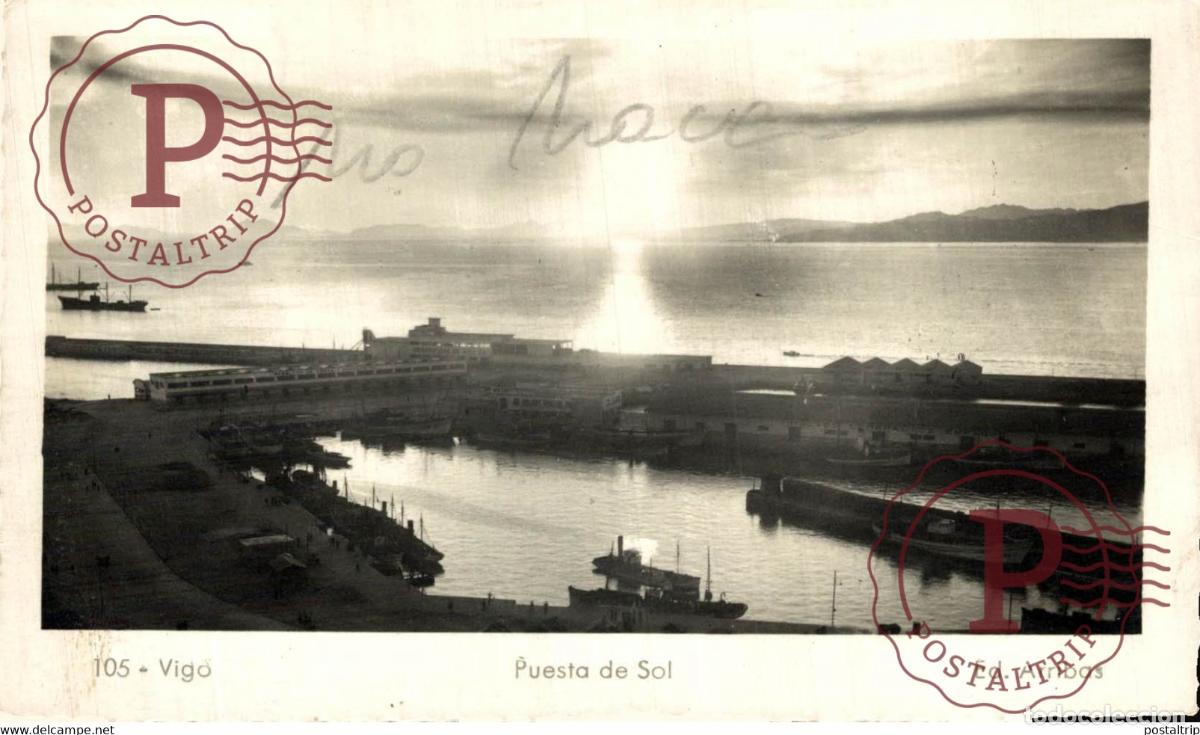 Postcards: VIGO PUESTA DE SOL GALICIA ESPA&Ntilde;A ESPAGNE