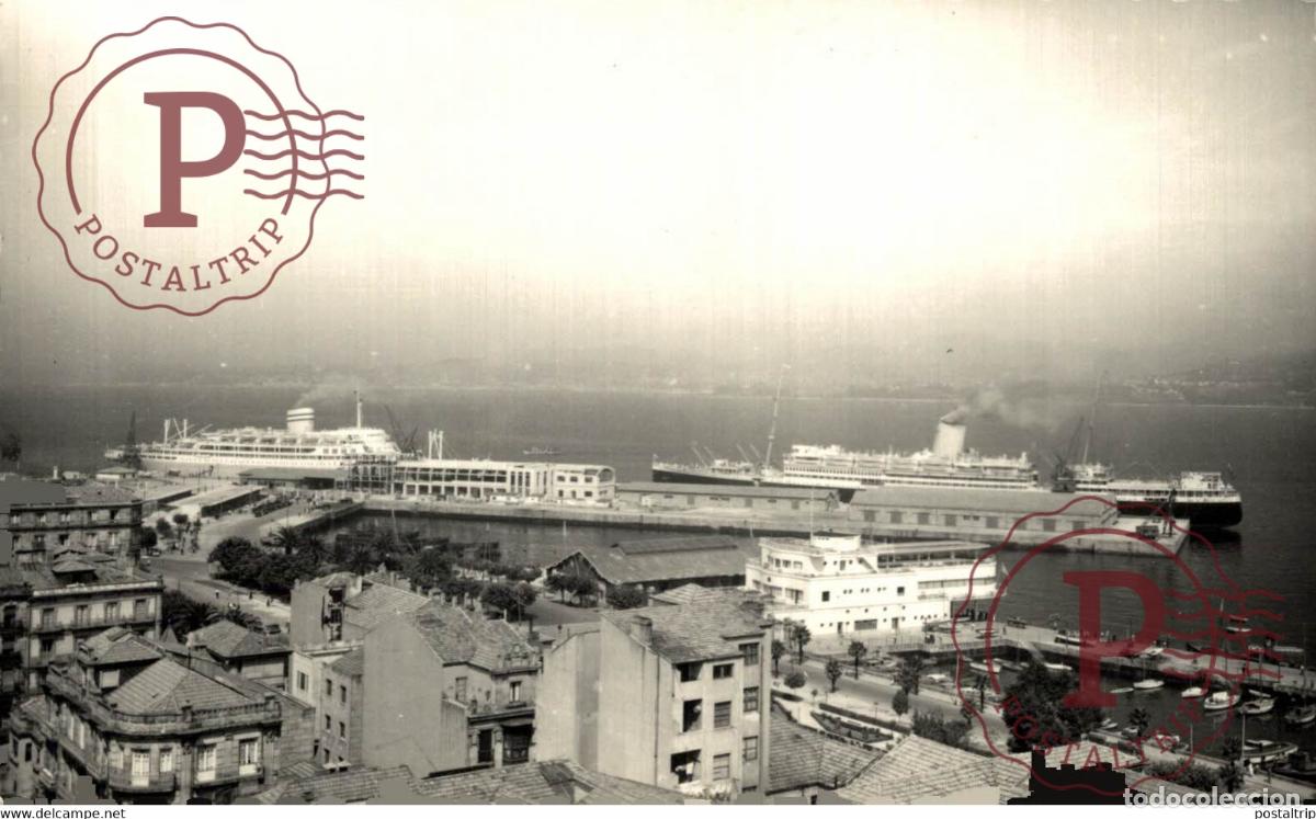 Postcards: PUERTO VISTA PARCIAL GALICIA ESPA&Ntilde;A ESPAGNE