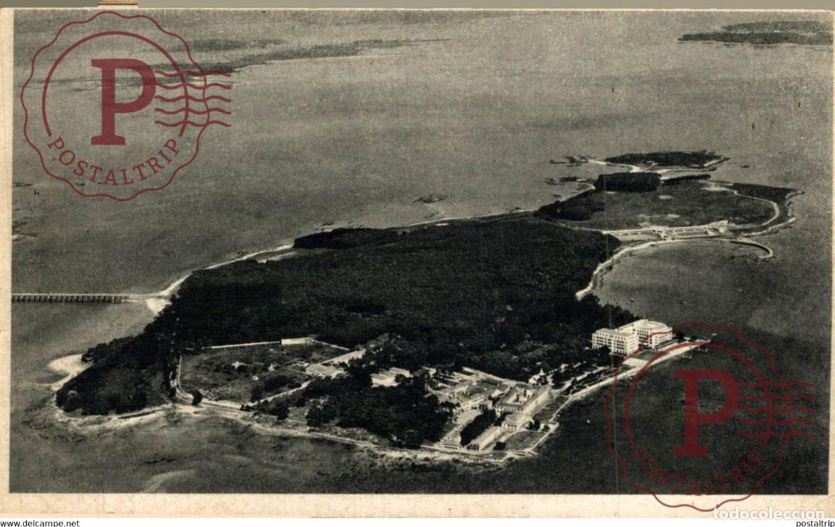Postcards: LA TOJA VISTA GENERAL DE LA ISLA GALICIA ESPA&Ntilde;A ESPAGNE