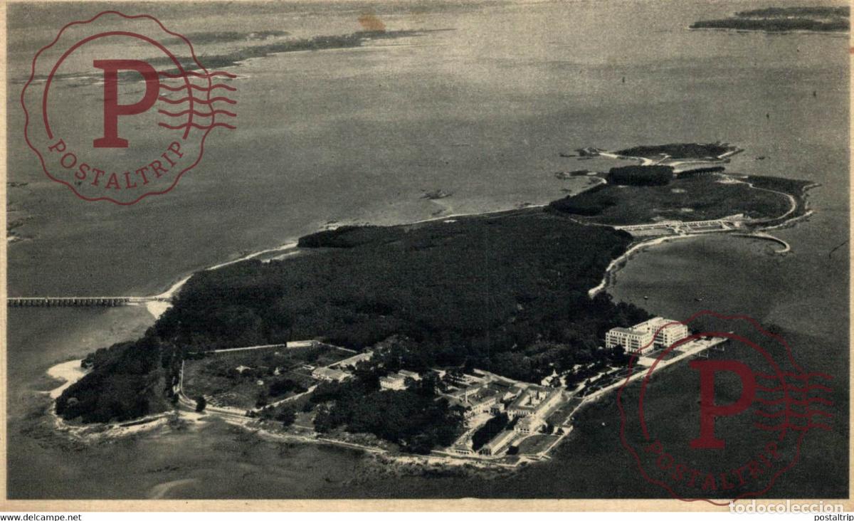 Postcards: LA TOJA VISTA GENERAL DE LA ISLA GALICIA ESPA&Ntilde;A ESPAGNE