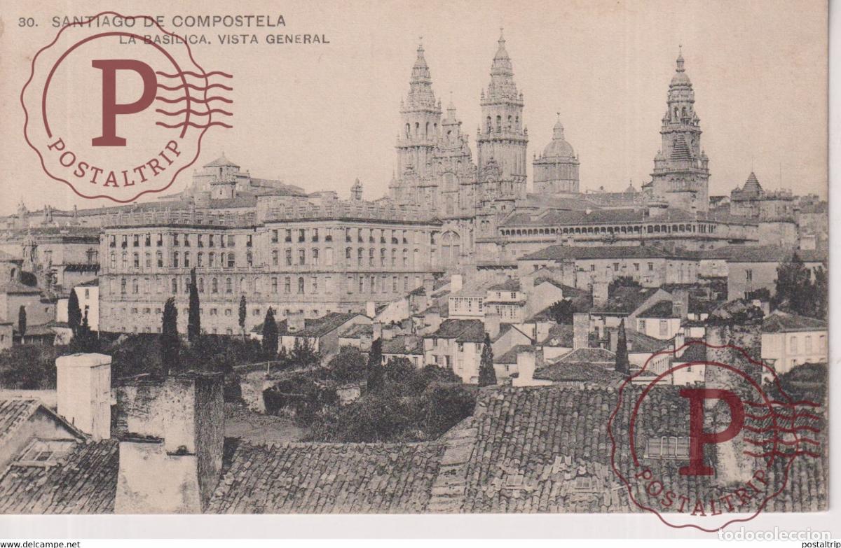 Postcards: SANTIAGO DE COMPOSTELA LA BASILICA VISTA GENERAL GALICIA ESPA&Ntilde;A ESPAGNE