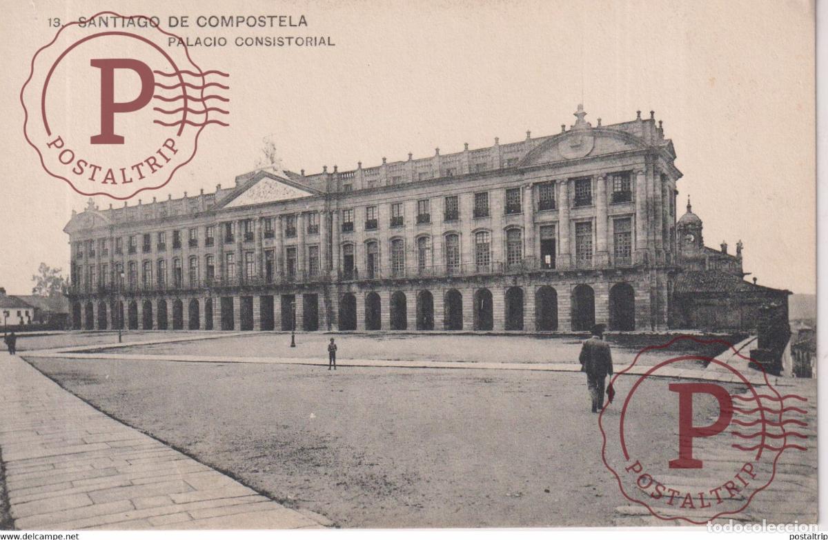 Postcards: SANTIAGO DE COMPOSTELA PALACIO CONSISTORIAL GALICIA ESPA&Ntilde;A ESPAGNE