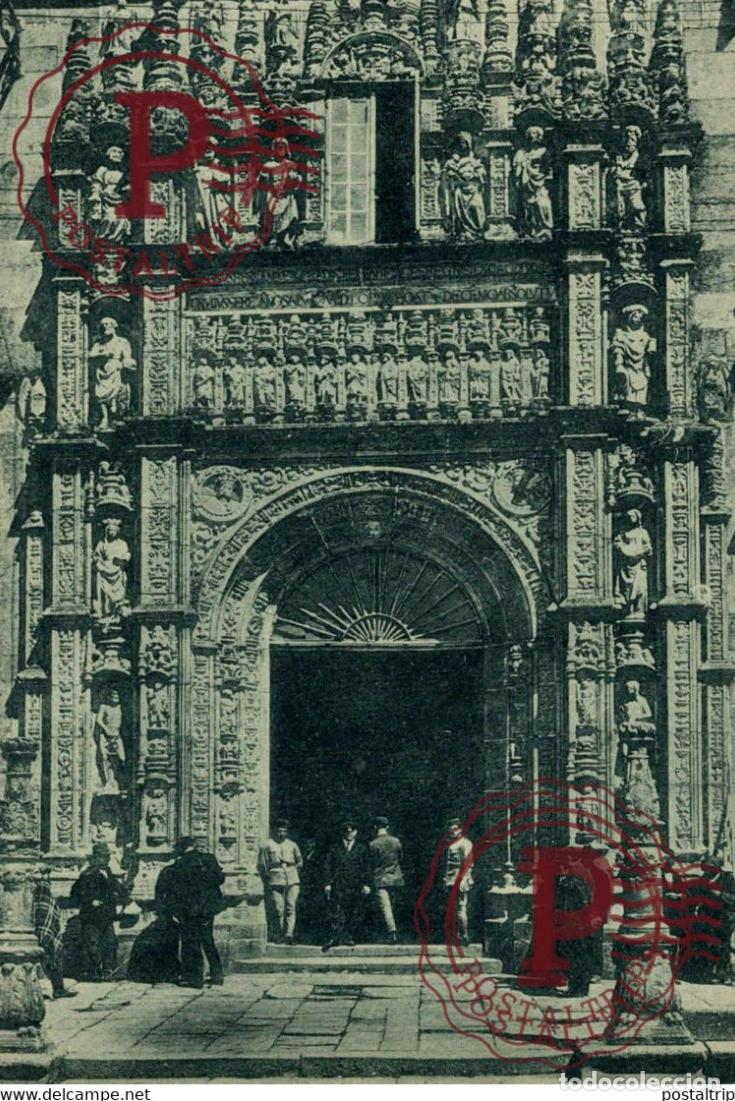 Postales: GALICIA. SANTIAGO DE COMPOSTELA. PORTADA DEL GRAN HOSPITAL REAL.