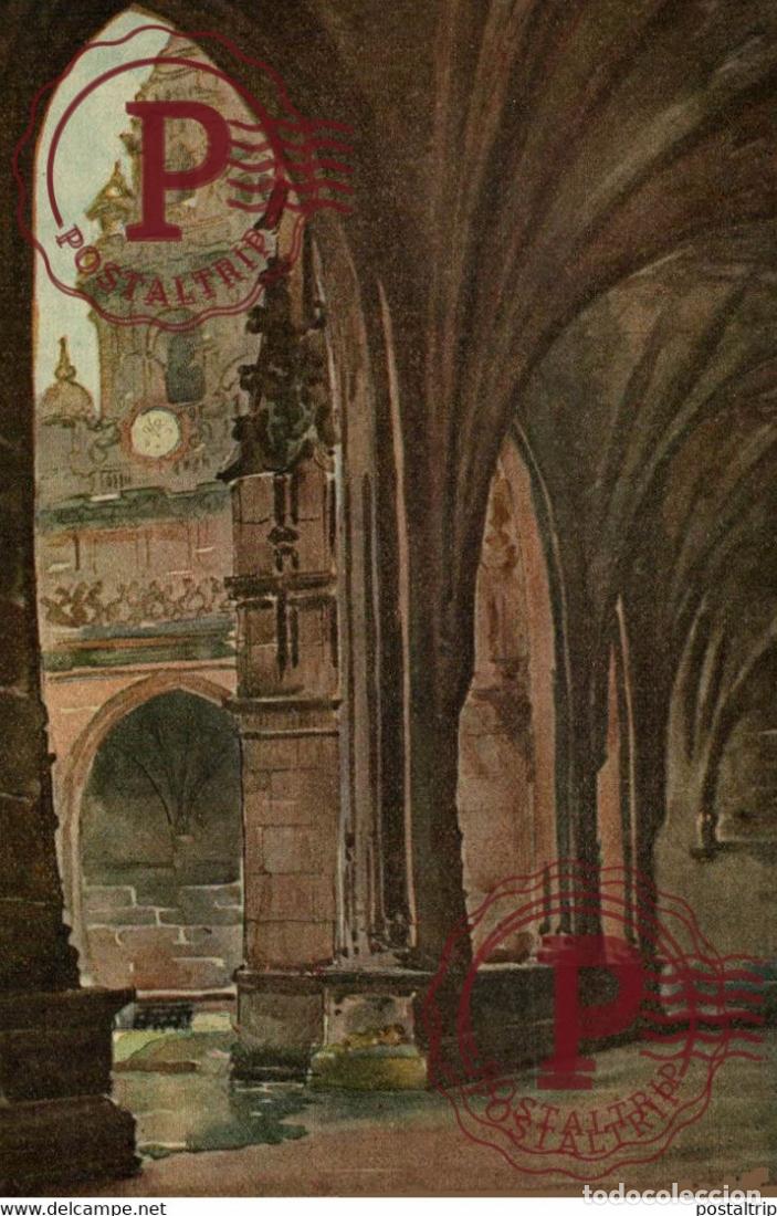 Postales: GALICIA. SANTIAGO DE COMPOSTELA. CLAUSTRO.