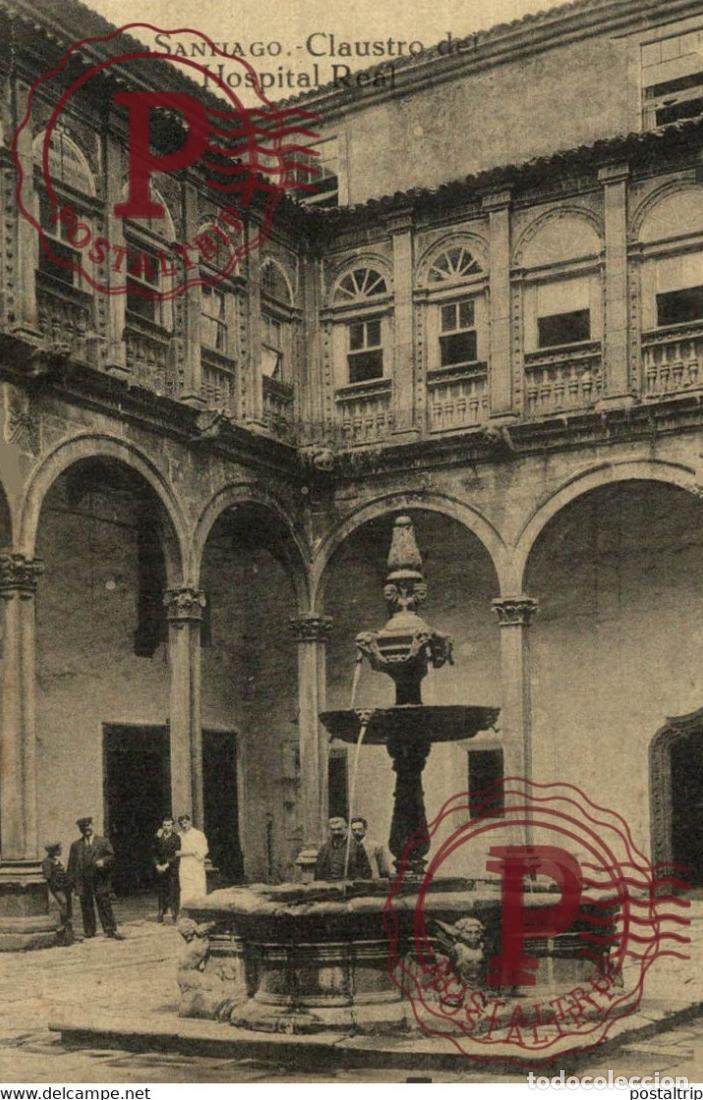 Postales: GALICIA. SANTIAGO DE COMPOSTELA. CLAUSTRO HOSPITAL REAL.