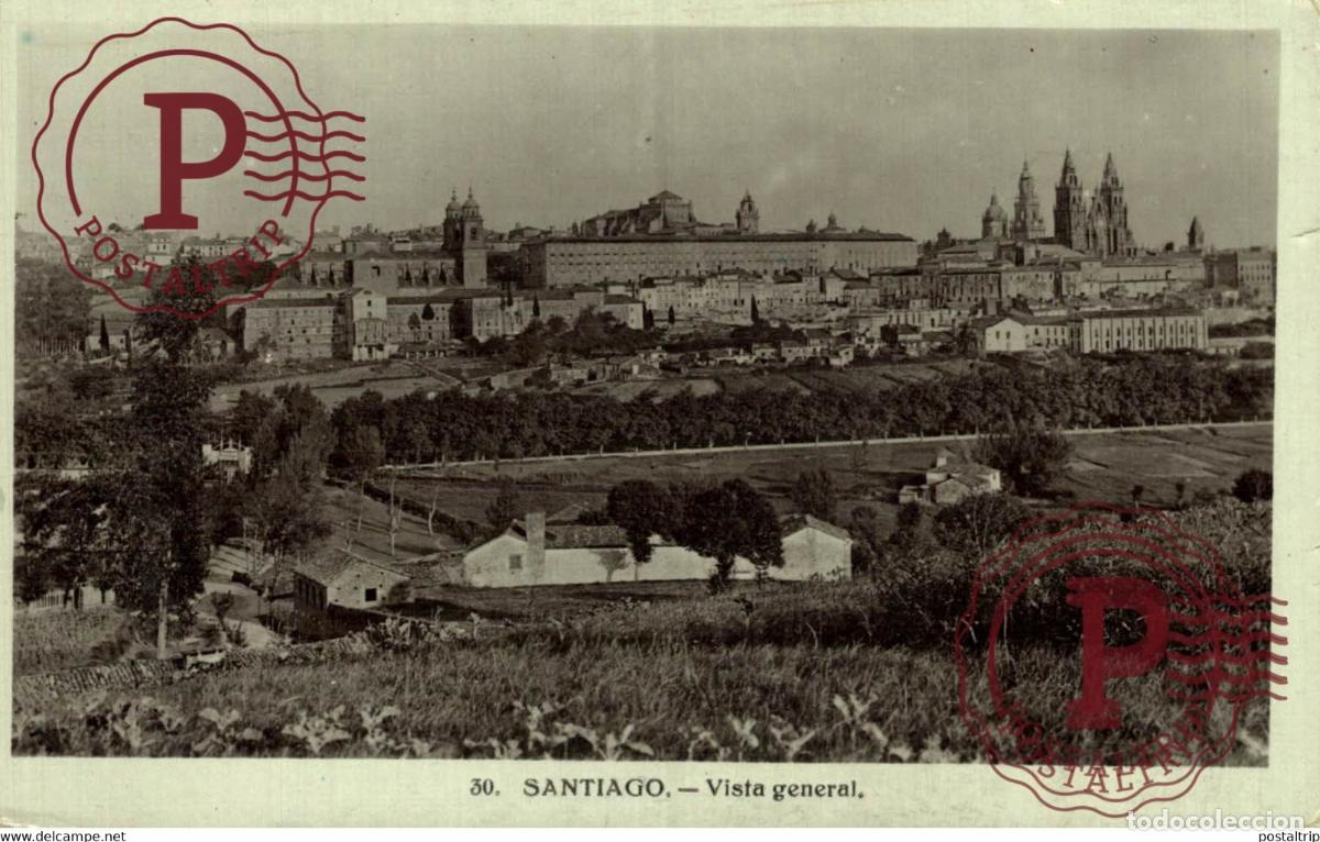 Postales: GALICIA. SANTIAGO DE COMPOSTELA. VISTA GENERAL.