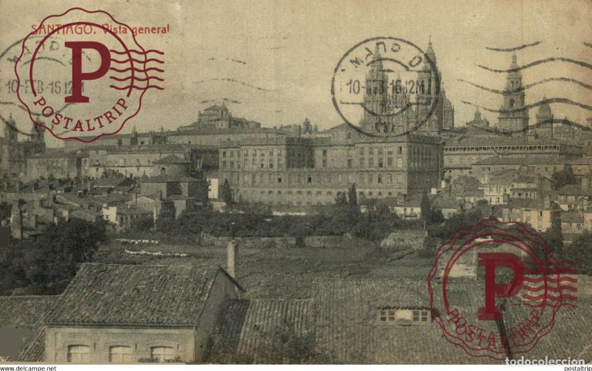 Postales: GALICIA. SANTIAGO DE COMPOSTELA. VISTA GENERAL.