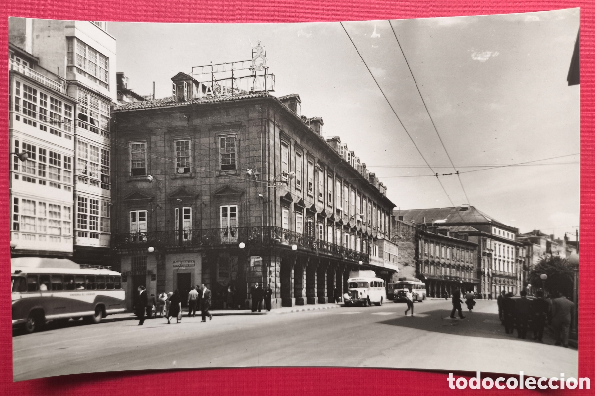 Postales: A CORU&Ntilde;A AVENIDA DE LA MARINA POSTAL FOTOGR&Aacute;FICA CYP C. 1960