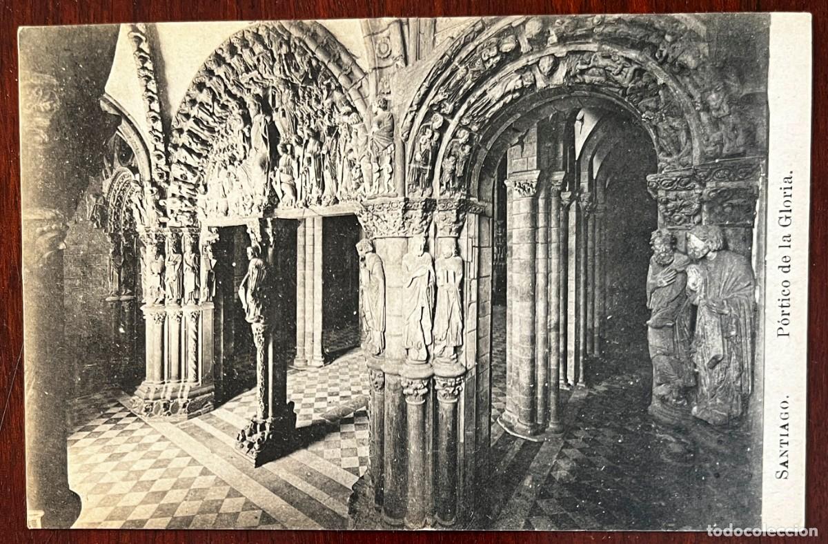 Cartoline: SANTIAGO, PORTICO DE LA GLORIA, LACOSTE, COLECCION ESPA&Ntilde;A MONUMENTAL E HISTORICA SERIE I N&ordm; 2
