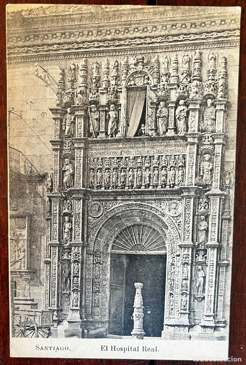 Cartoline: SANTIAGO, EL HOSPITAL REAL, LACOSTE, COLECCION ESPA&Ntilde;A MONUMENTAL E HISTORICA SERIE I N&ordm; 4