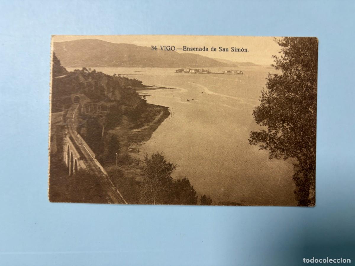 Postales: TARJETA POSTAL. VIGO. 34.- ENSENADA DE SAN SIMON. GRAPOS