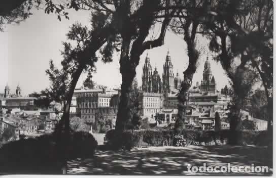 Postales: CORU&Ntilde;A SANTIAGO DE COMPOSTELA SIN ESCRIBIR VISTA DESDE LA HERRADURA