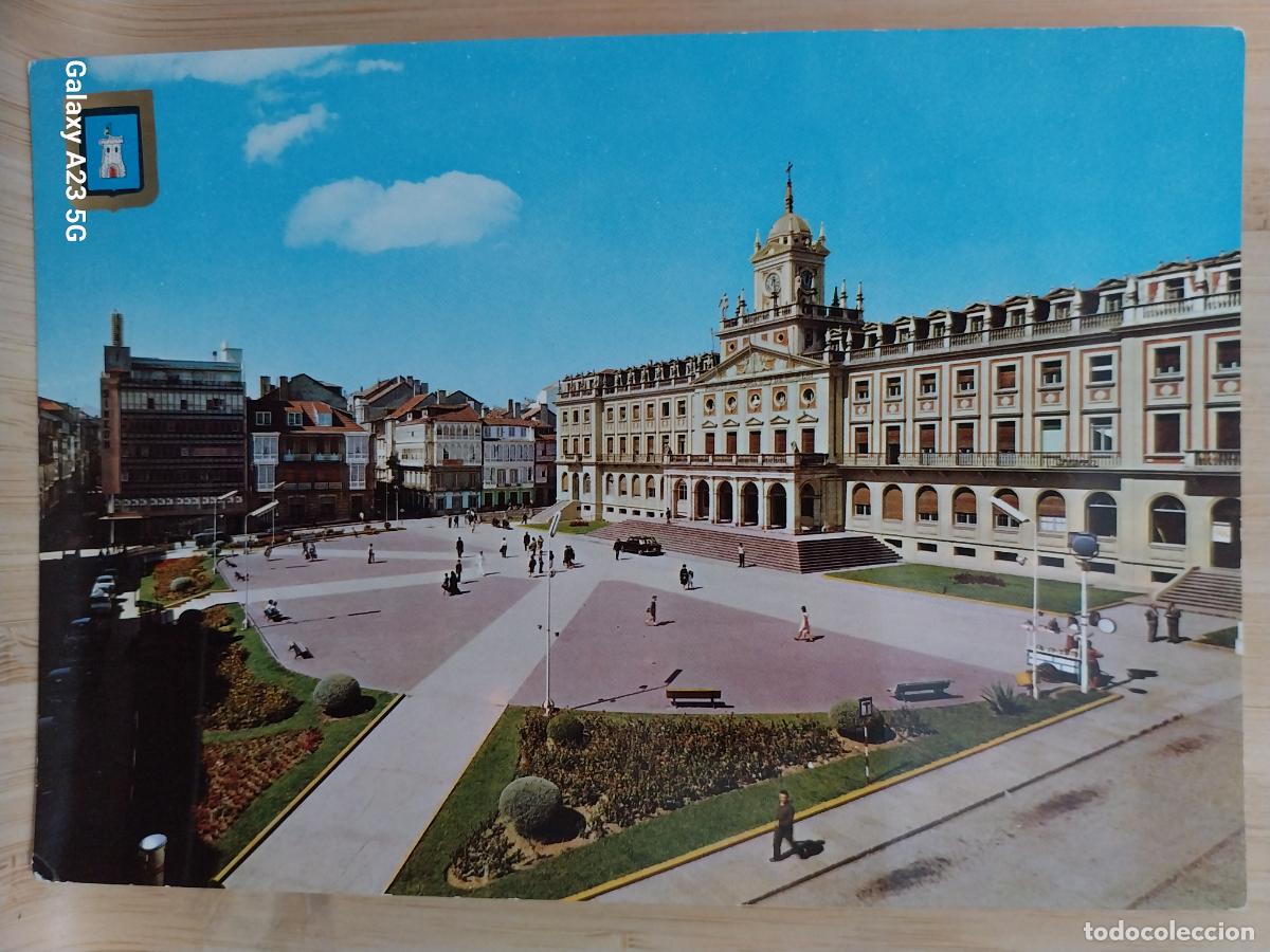Postales: FERROL DEL CAUDILLO PLAZA DE ARMAS AYUNTAMIENTO ED FISA 3 SC ORIGINAL ANIMADA