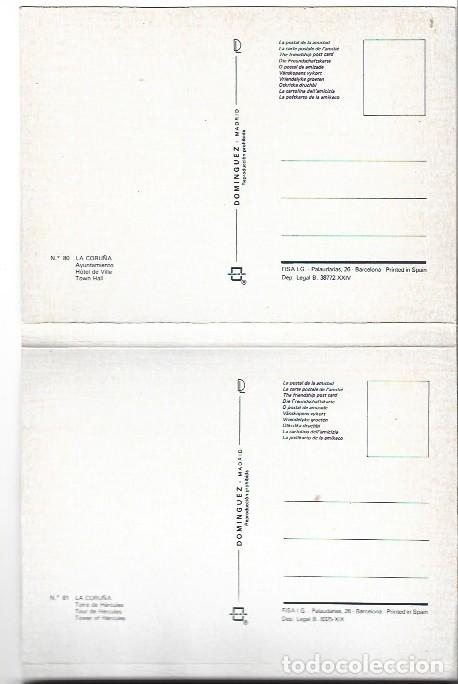 Postales: LIBRO FLEXO DE POSTALES CON 10 VISTAS DE LA CORU&Ntilde;A - Foto 2