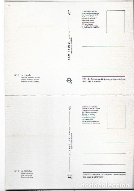 Postales: LIBRO FLEXO DE POSTALES CON 10 VISTAS DE LA CORU&Ntilde;A - Foto 4