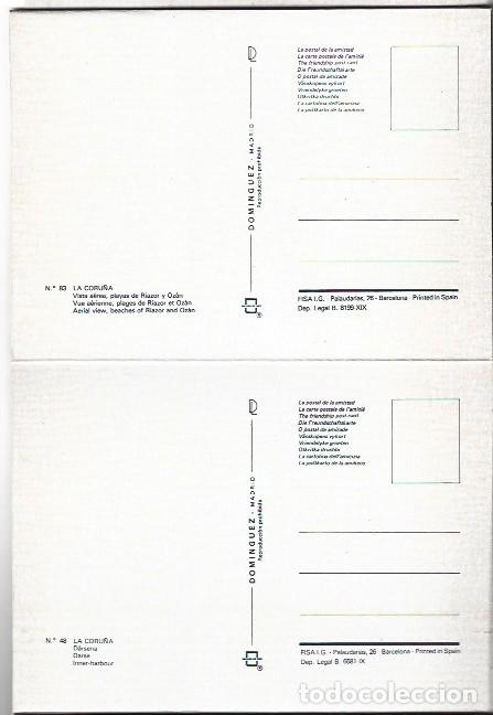 Postales: LIBRO FLEXO DE POSTALES CON 10 VISTAS DE LA CORU&Ntilde;A - Foto 6