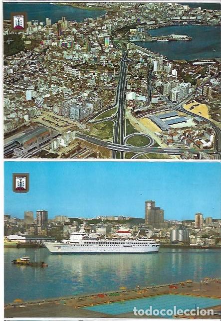 Postales: LIBRO FLEXO DE POSTALES CON 10 VISTAS DE LA CORU&Ntilde;A - Foto 7