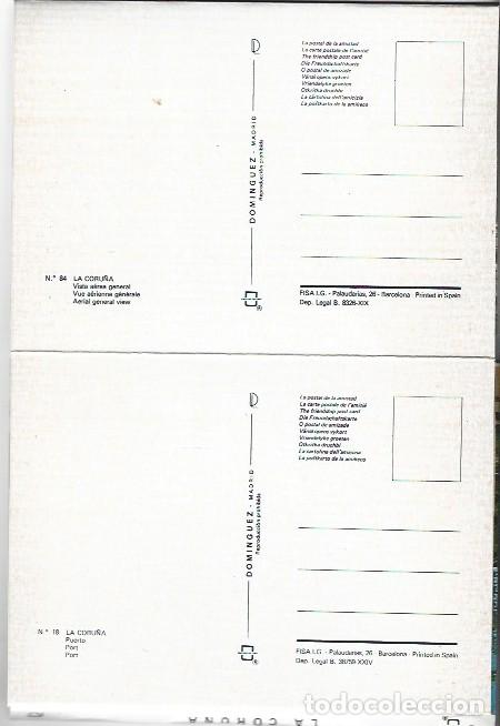 Postales: LIBRO FLEXO DE POSTALES CON 10 VISTAS DE LA CORU&Ntilde;A - Foto 8
