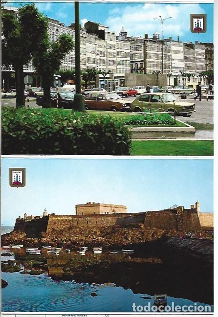 Postales: LIBRO FLEXO DE POSTALES CON 10 VISTAS DE LA CORU&Ntilde;A - Foto 9