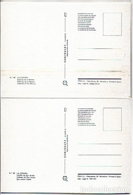 Postales: LIBRO FLEXO DE POSTALES CON 10 VISTAS DE LA CORU&Ntilde;A - Foto 10