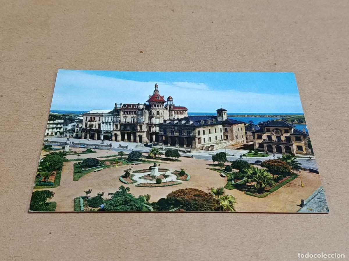 Postales: LUGO - POSTAL RIBADEAO - PLAZA DE ESPA&Ntilde;A Y CANT&Oacute;N DE LOS MORENOS