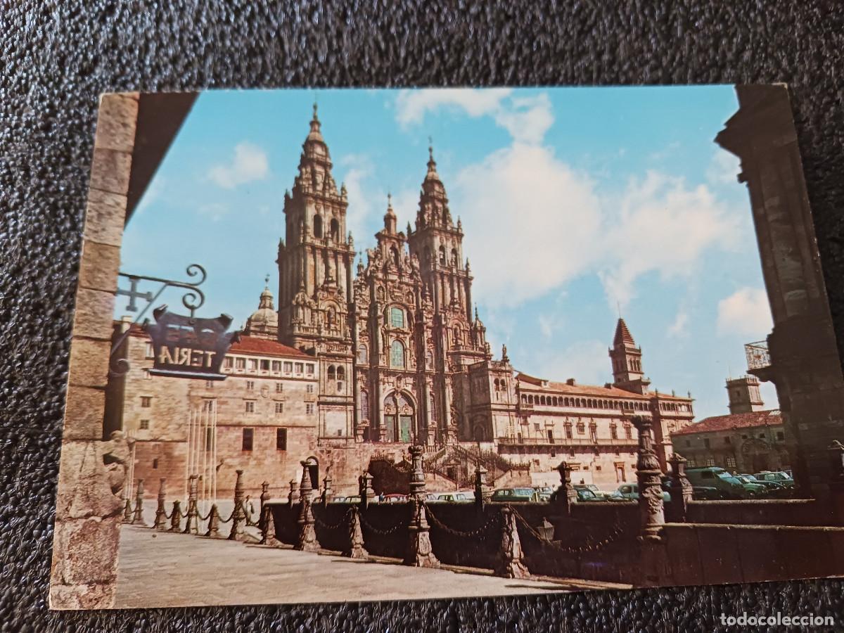 Postales: 42 santiago de compostela, catedral, fachada del obradoiro, ed. garrabella, circulada