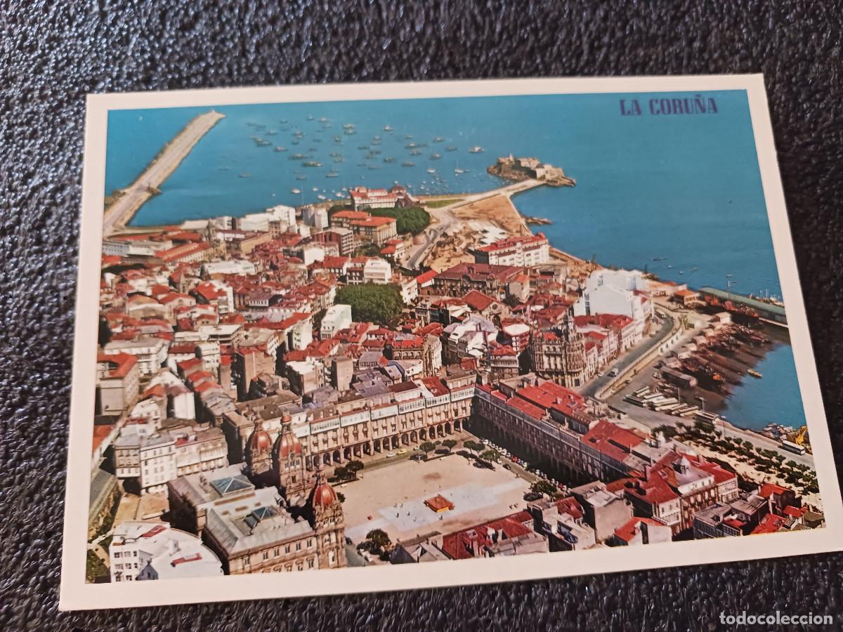 Postales: 729 la coru&ntilde;a,vista aerea, ed. paris