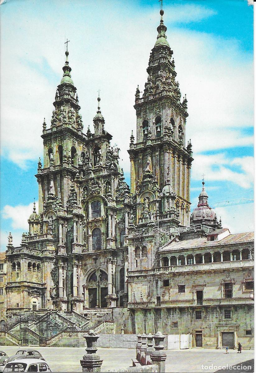 Postales: [POSTAL] Fachada del Obradoiro. Santiago de Compostela (Coru&ntilde;a) (sin circular)