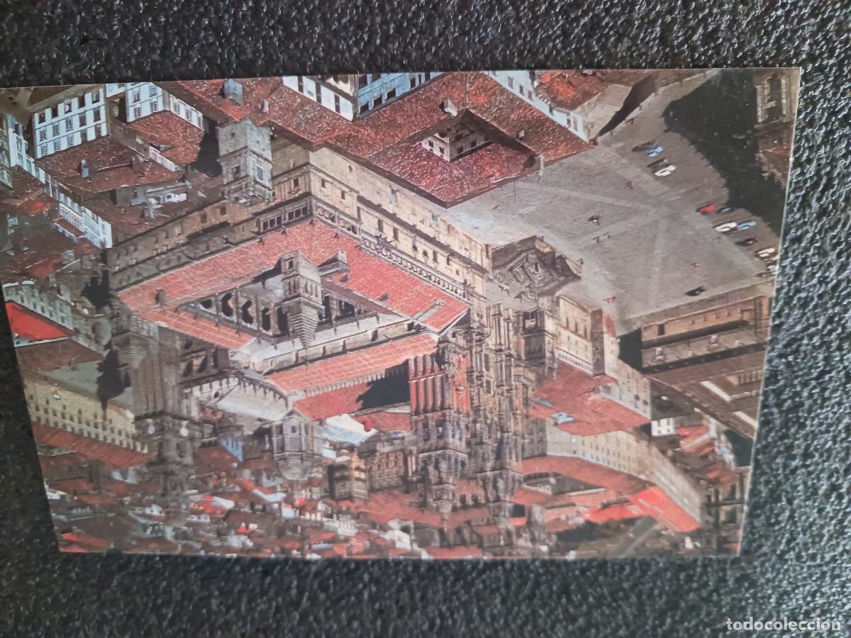 Postales: santiago de compostela, vista aerea de la catedral, ed. aldeasa 1995