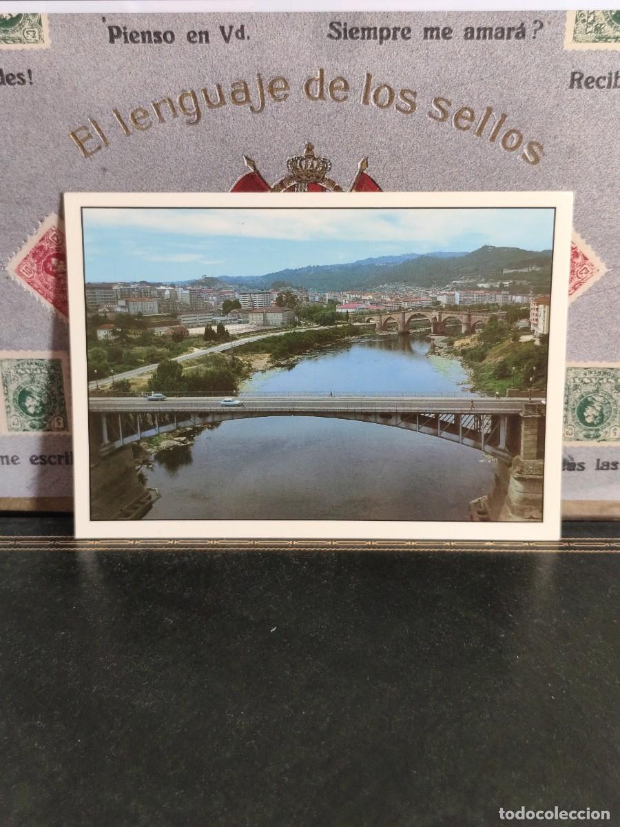 Postales: P5822 Postal Orense 626 Puente sobre el R&iacute;o Mi&ntilde;o Ediciones Paris