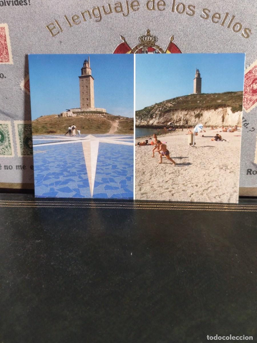Postales: P5831 Postal La Coru&ntilde;a 38 Rosa de los vientos y Playa del Arenal . Foto Blanco