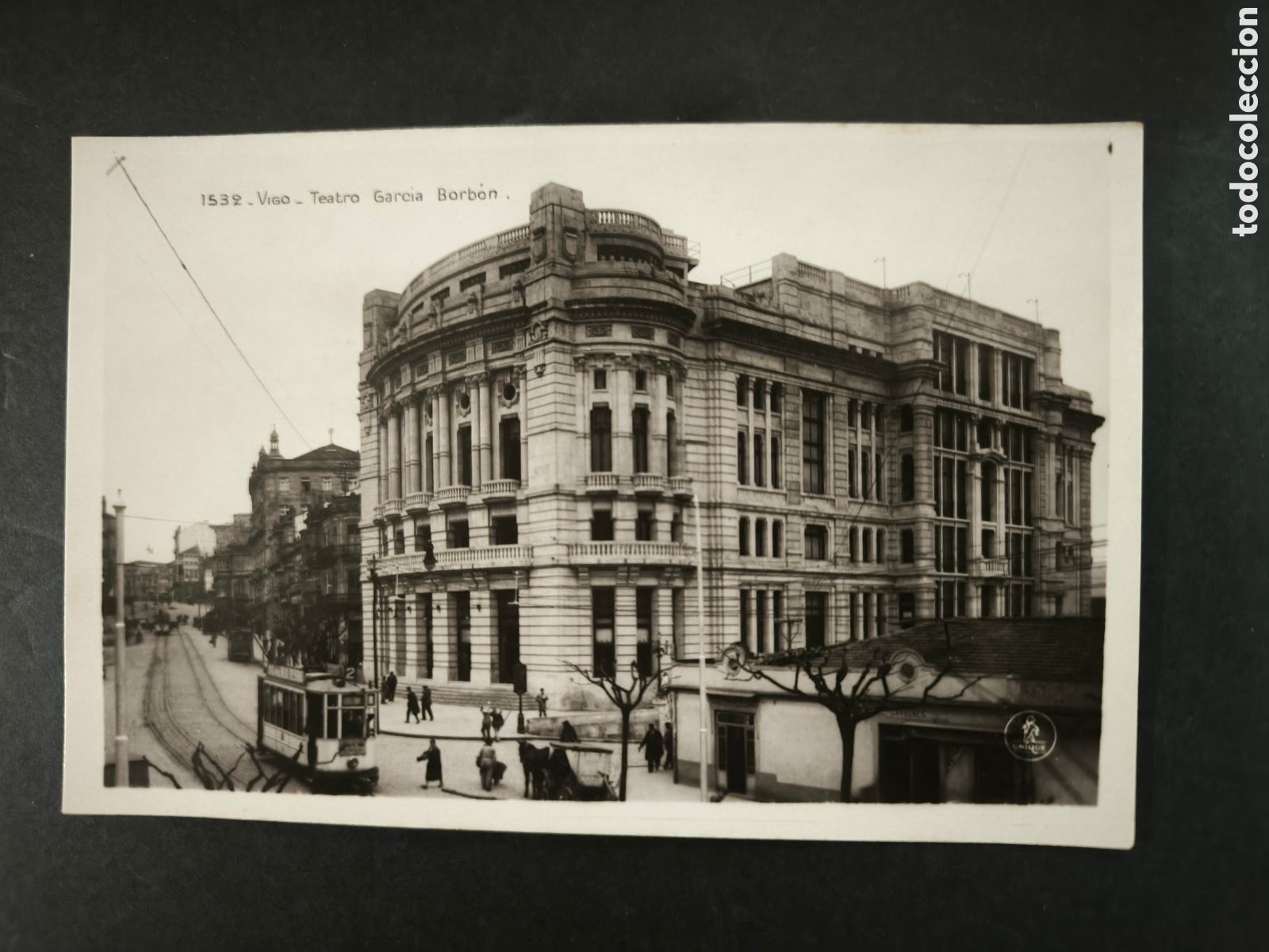 Postales: Fotograf&iacute;a postal Vigo, Teatro Garc&iacute;a Barb&oacute;n. Ediciones Unique. Galicia.