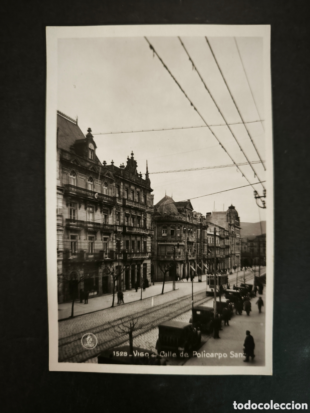 Postales: Fotograf&iacute;a postal Calle Policarpo Sanz, Vigo. Galicia. Ediciones Unique.