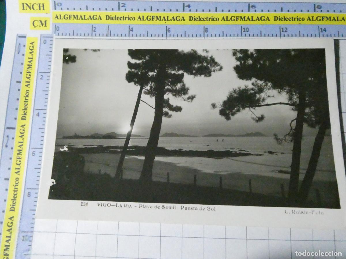 Postales: POSTAL DE PONTEVEDRA. A&Ntilde;OS 30 50. VIGO LA RIA PLAYA DE SAMIL 224 ROISIN. 2376