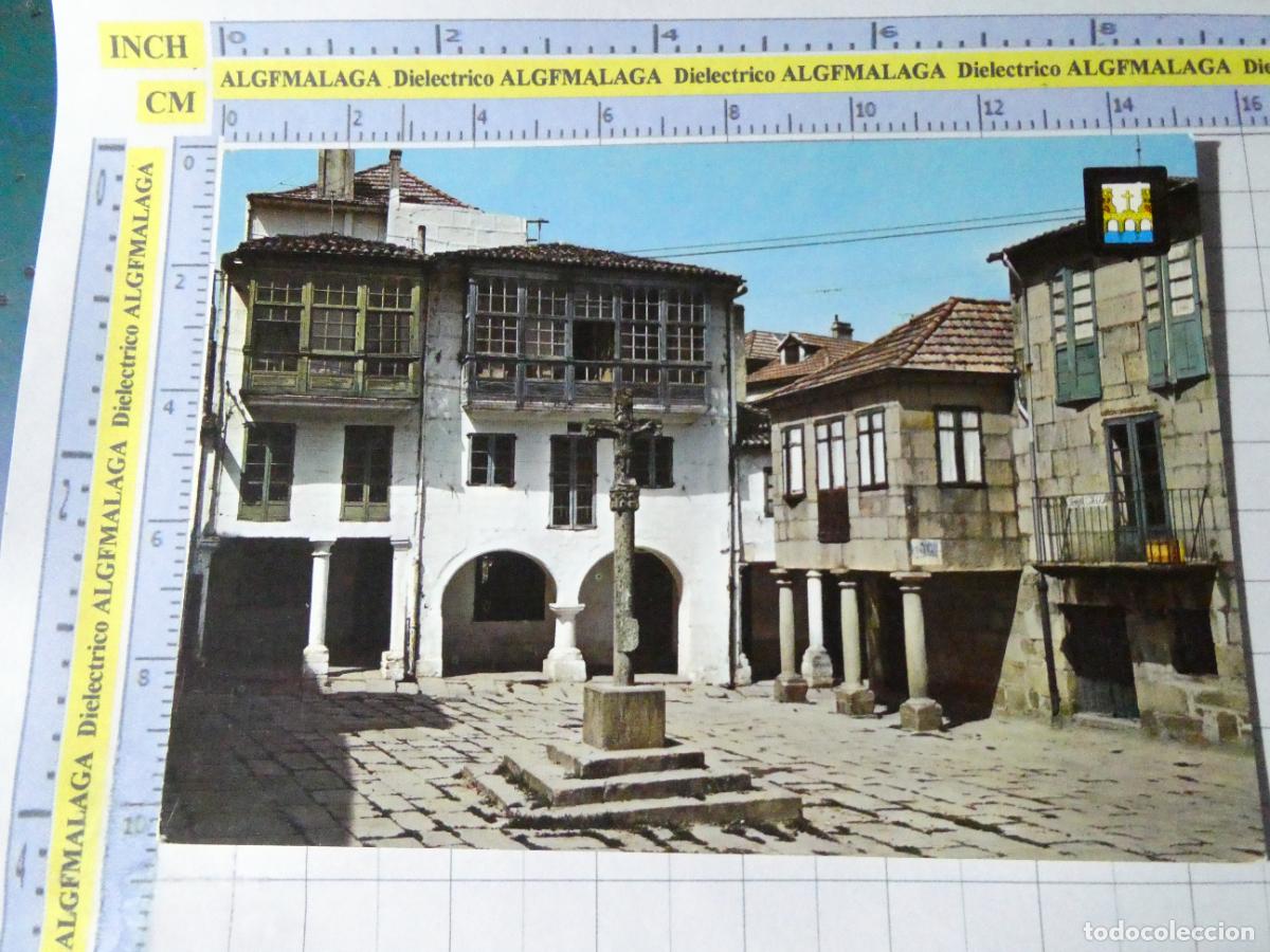Postales: POSTAL DE PONTEVEDRA. A&Ntilde;O 1967. PLAZA DE LA LE&Ntilde;A 59 ESCUDO ORO. 2383