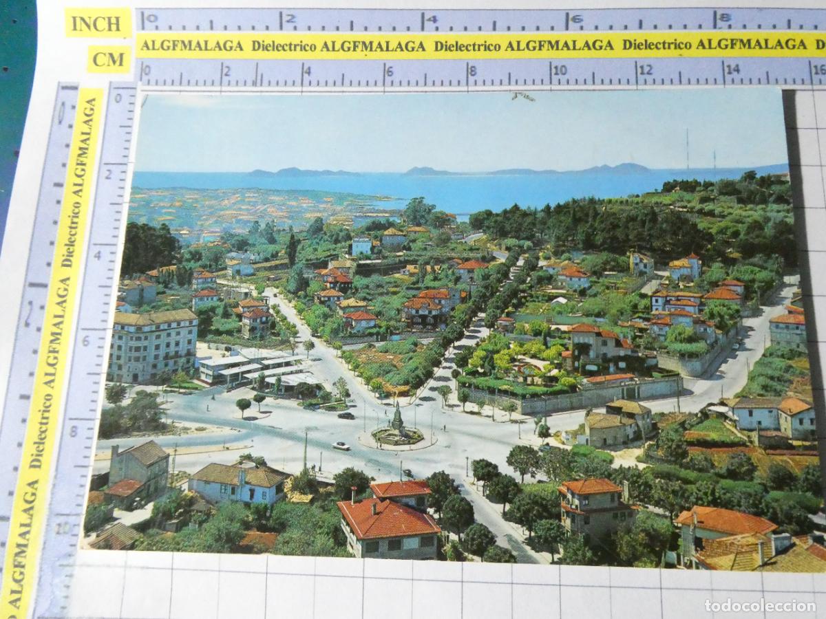 Postales: POSTAL DE PONTEVEDRA. A&Ntilde;O 1964. VIGO PLAZA DE ESPA&Ntilde;A PANOR&Aacute;MICA 13 GARRABELLA. 2395