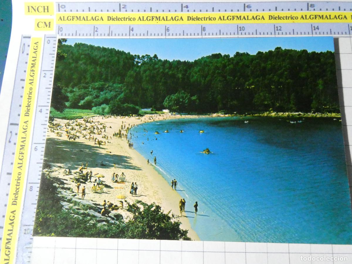 Postales: POSTAL DE PONTEVEDRA. A&Ntilde;O 1981. MAR&Iacute;N PLAYA DE MOGOR 24 ARRIBAS. 2397