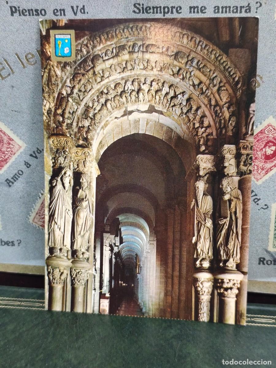 Postales: P5850 Postal Santiago de Compostela 31 P&oacute;rtico de Gloria. Detalle . Dom&iacute;nguez