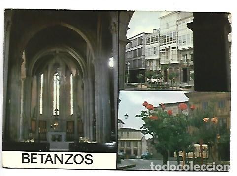 Postales: INTERIOR DE LA IGLESIA DE SANTIAGO - DETALLES DE LA CIUDAD.- BETANZOS / LA CORU&Ntilde;A