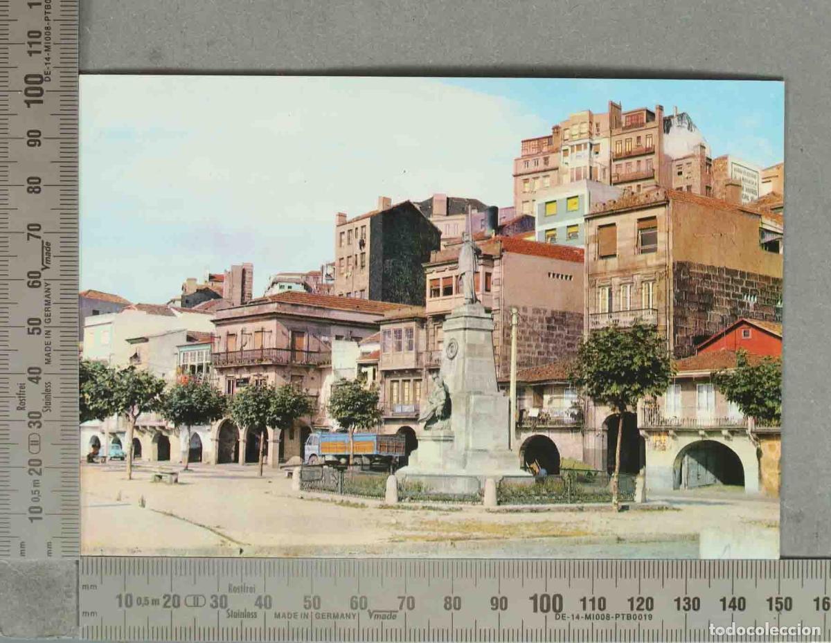 Postales: POSTAL. VIGO Monumento al pescador en el Berb&eacute;s