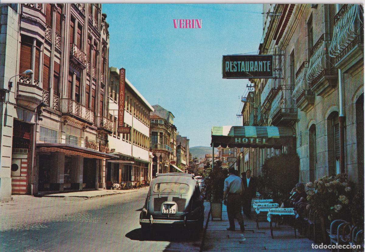 Postales: VERIN (ORENSE) AVENIDA DE LUIS ESPADA &ndash; EDICIONES PARIS N&ordm;393 &ndash; ESCRITA 1968