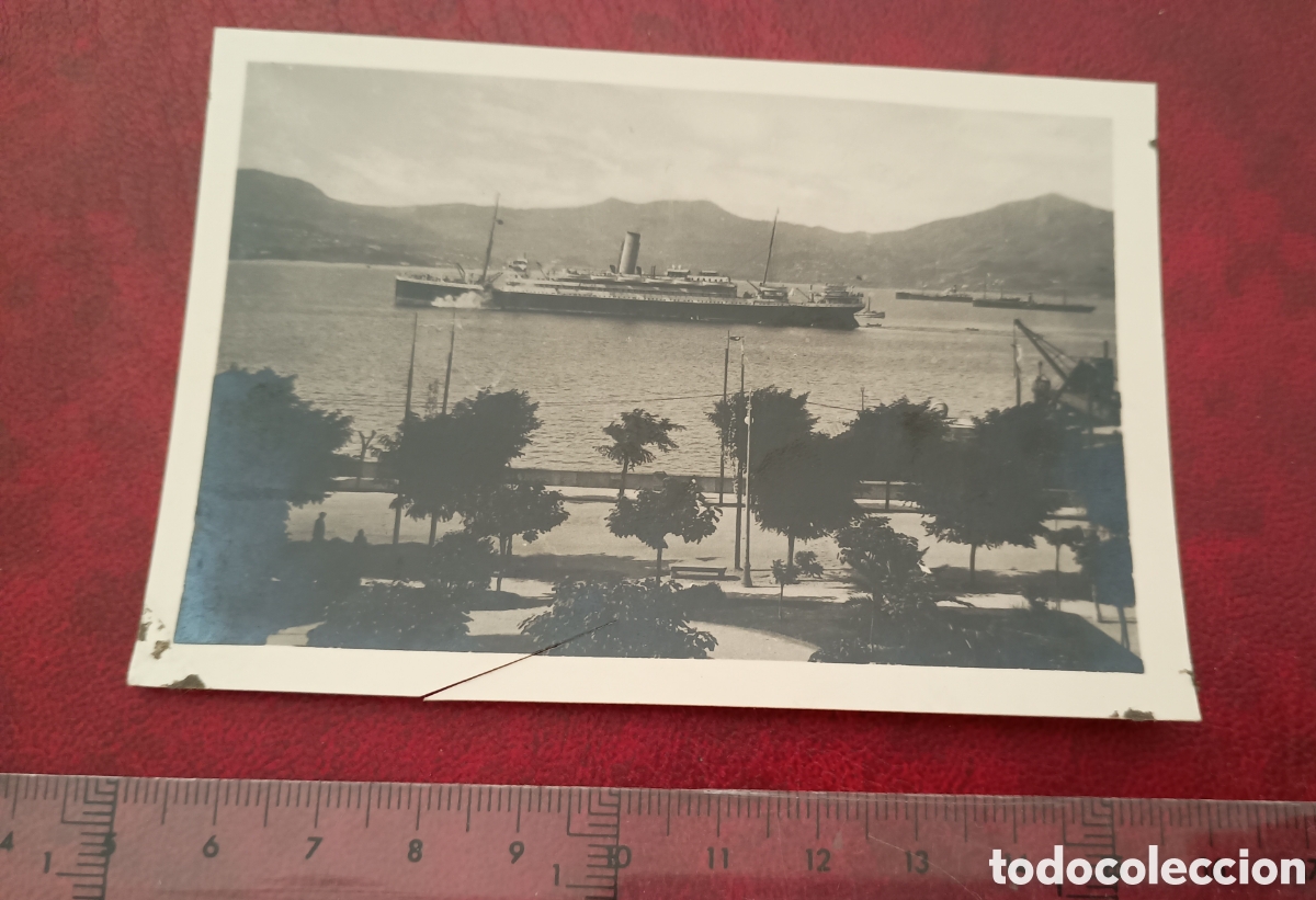 Postcards: VIGO (PONTEVEDRA) - LLEGADA DE UN TRANSATL&Aacute;NTICO - FOT. HAUSER Y MENET, MADRID