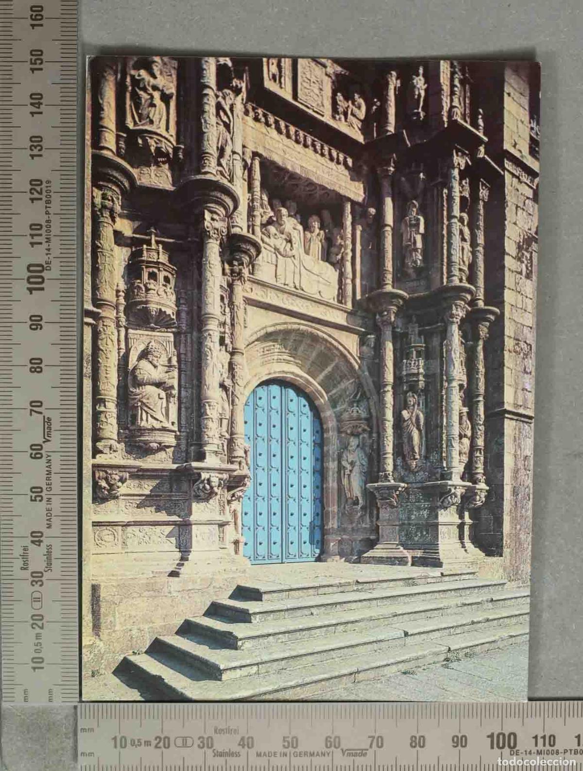 Postales: POSTAL. Pontevedra - Bas&iacute;lica de Santa Mar&iacute;a la Mayor - Portada principal
