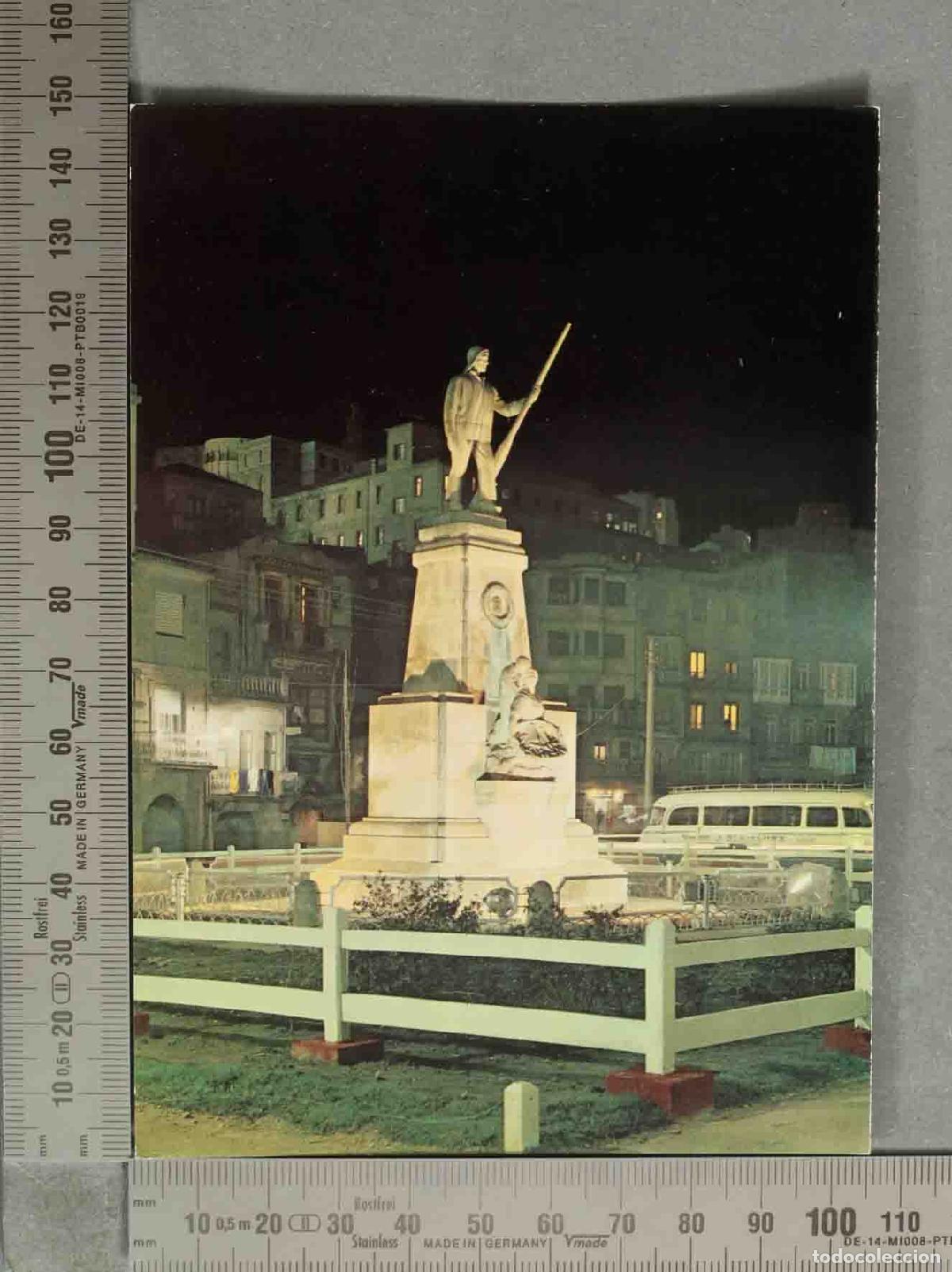 Postales: POSTAL. Vigo - Plaza del Berb&eacute;s - Monumento al Pescador -