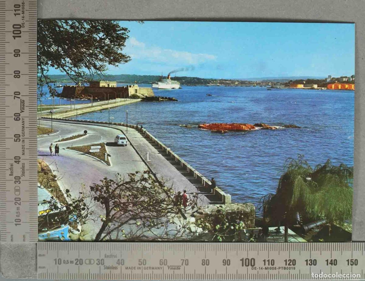 Postales: POSTAL. La Coru&ntilde;a - Paseo del Parrote y Castillo de San Ant&oacute;n