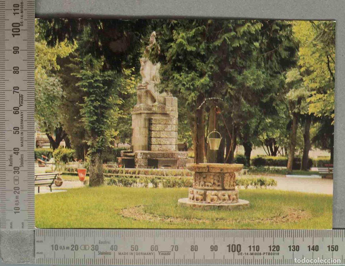 Postales: POSTAL. Lugo - Parque Rosal&iacute;a de Castro - Monumento a L&oacute;pez P&eacute;rez