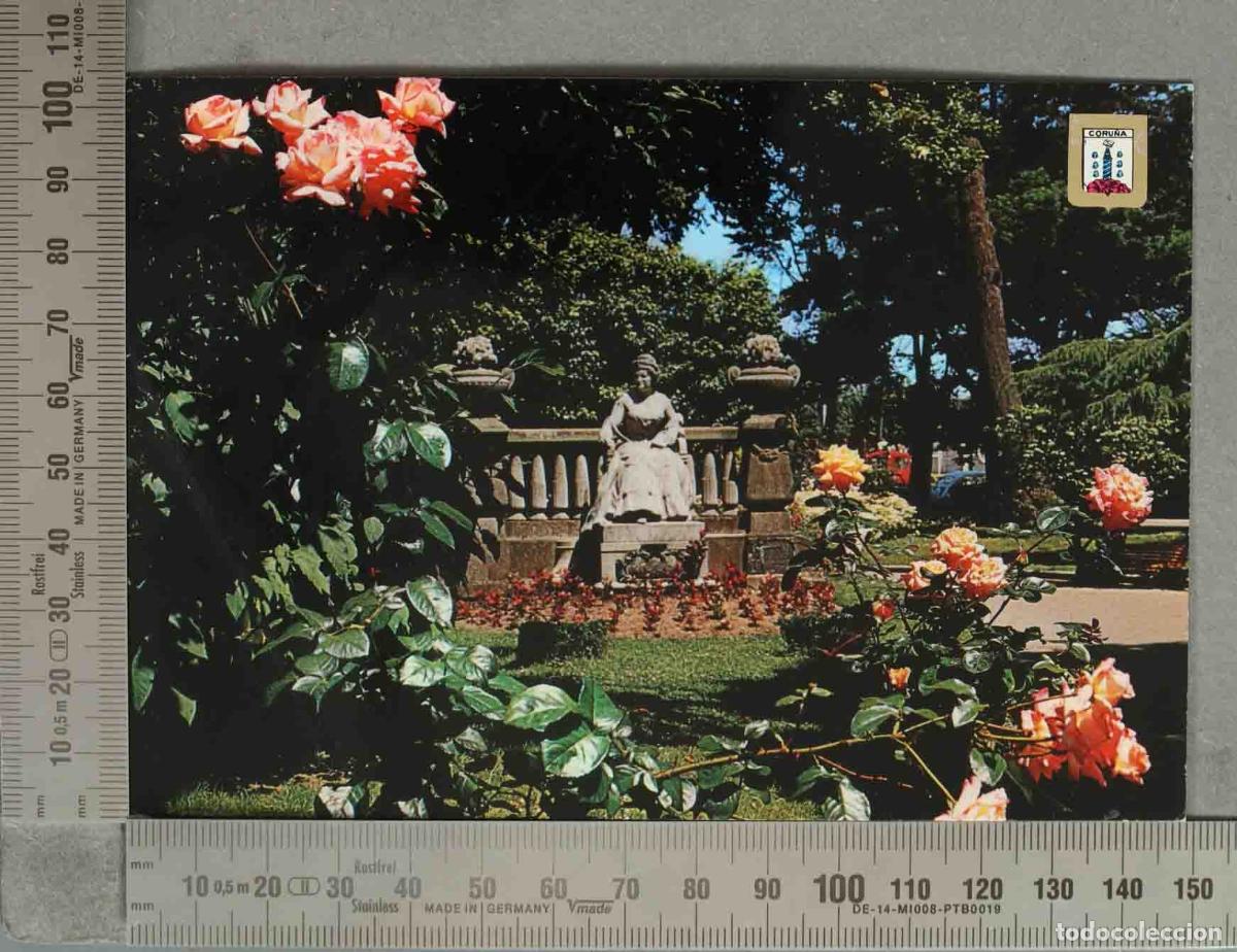 Postales: POSTAL. La Coru&ntilde;a - Monumento a la Condesa Emilia Pardo Baz&aacute;n - Monumento a la Condesa Pardo Baz&aacute;n